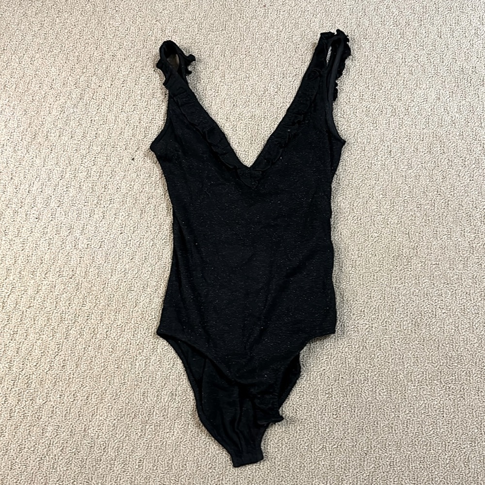 Sparkle black bodysuit XS